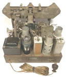 Vintage Silvertone 6133 Console Radio: Untested Chassis W/8 Tubes & Pre-sets. Fixed Price $65.00.