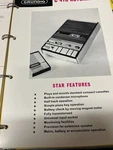Grundig C410 Automatic Tape Recorder Spec Sheet Rare Shack Wall Art. Fixed Price $13.39.