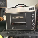 Hitachi Solid State Cassette Player Recorder W/ Folding Speakers. Fixed Price $75.00.