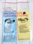 Vintage Realistic Record Tape Cleaning Cloths Package Of Blue Yellow Q4. Fixed Price $12.35.