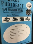 TR-165 Sams Tape Recorder Manual Automatic Bradford Channel Master Nos. Fixed Price $14.99.