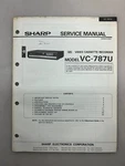Sharp VC-787U Original Service Manual Free Shipping. Fixed Price $14.00.