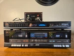 Vintage Fisher Stereo Tuner FM-271A/CASSETTE Deck CR-W870/POWER Supply. Fixed Price $55.00.