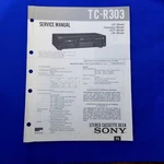 Sony TC-R303 Service Manual Original Paper Oem Repair Guide Usa. Fixed Price $24.95.