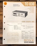 Sony TC-U30 Cassette Service Manual *original*. Fixed Price $9.97.