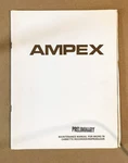 Ampex Micro 70 Cassette Player Preliminary Service Manual *original*. Fixed Price $19.97.