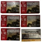 5+1 New Sealed Maxell Ur And Realistic X-RAY-90 Supertape Cassette Tapes. Fixed Price $8.99.