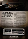 Vtg 1980S Pioneer Cassette Deck Magazine Print Ad CT-90R Tape Player Pinup Page. Fixed Price $7.99.