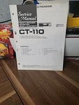 Pioneer CT-110 Cassette Service Manual *original*. Fixed Price $15.99.