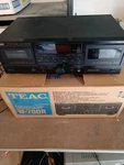 Teac W-700R Dual Auto Reverse Cassette Deck. Original Box. Fixed Price $234.22.