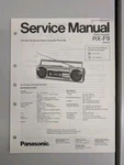 Panasonic RX-F9 Fm/am Stereo Radio Cassette Recorder Service Manual D-5421. Fixed Price $54.95.