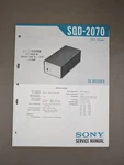 Sony SQD-2070 Decoder Service Manual D-1638. Fixed Price $54.95.