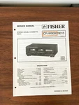 Fisher CR-W9005 CR-W9015 Cassette Service Manual *original*. Fixed Price $14.97.
