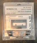 Vtg Windsor Am/fm Cassette Player W/stereo Headphone (nip). Fixed Price $50.00.