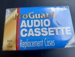 Vintage Proguard Clear Plastic Audio Cassette Cases 5 Pack Replacement. Fixed Price $6.74.