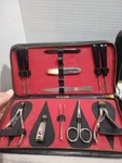 Vintage Sears Roebuck Co Manicure / Pedicure Grooming Set With Travel. Fixed Price $14.35.
