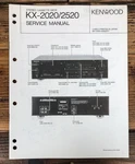 Kenwood KX-2020 KX-2520 Cassette Service Manual *original*. Fixed Price $39.97.