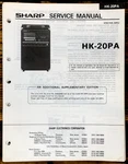 Sharp HK-20PA Karaoke Supp. Service Manual *original*. Fixed Price $9.97.