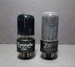 6V6-GT Radio Tubes Beam Power Amplifier Black Plate Pair Tested Zenith Motorola. Fixed Price $16.00.