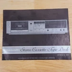 Realistic SCT-80 Manual Stereo Cassette Tape Deck User/owner. Fixed Price $12.99.