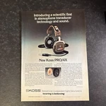 1982 Koss Headphones PRO/4X Print Original 1980S ADV04. Fixed Price $14.99.