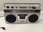 Vintage Sanyo M9705 Am/fm Stereo Cassette Boombox Radio Tested Works. Fixed Price $79.99.