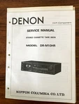 Denon DR-M10HR Cassette Tape Service Manual *original*. Fixed Price $19.89.
