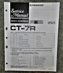 **original** Pioneer CT-7R Cassette Tape Deck Service Manual. Fixed Price $15.00.