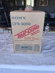 Sealed Sony Cfs 3000 Radio Cassette Boombox. Fixed Price $699.00.