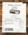 Onkyo TA-2027 Cassette Service Manual *original*. Fixed Price $14.97.