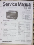 Panasonic SG-D26 Service Manual Quartz Synthesizer Stereo Music System Original. Fixed Price $19.99.