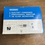 Superscope By Marantz EC-15P Electret Condenser Miniture Tie Clasp Microphone Ex. Fixed Price $30.00.