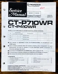 Pioneer CT-P710WR CT-P410WR Cassette Service Manual *original*. Fixed Price $14.97.