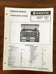 Sanyo Gxt 727 Stereo Music System Service Manual *original*. Fixed Price $9.98.