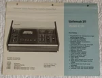 1970'S Wollensak Model 4770 Cassette Deck In-store Spec Sheet Sales Brochure. Fixed Price $16.50.