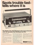 1972 Rca WR515A Master Chrobar Generator Test Equipment Vintage Ad. Fixed Price $15.95.
