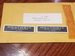 Two New Heathkit IG-5240 Labels #390-1284 For Color Generator Nos. Fixed Price $15.00.