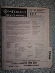 Hitachi D-E12 Service Manual Original Repair Book Stereo Deck Tape Player. Fixed Price $19.99.