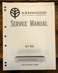 Kenwood KT-60 Tuner Service Manual *original*. Fixed Price $19.97.