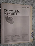 Toshiba KT-1000 Service Manual Original Repair Book Tape Deck Recorder Player. Fixed Price $19.98.
