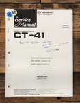 Pioneer CT-41 Cassette Service Manual *original*. Fixed Price $14.97.