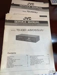 Jvc TD-X301 TDX301 TD-X101XJ Tape Deck Service Manual From The Usa **original**. Fixed Price $18.99.