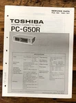Toshiba PC-G50R Cassette Deck Service Manual *original*. Fixed Price $14.97.