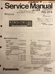 Panasonic RS-374 Dolby Nr-equipped Double Cassette Deck Original Service Manual. Fixed Price $14.94.