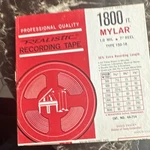Realistic Mylar 1800 Ft 1.0 Mil Recording Tape 7" Reel Type 150-18 44-754A. Fixed Price $17.78.