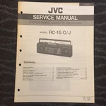 Original Jvc Service Manual For Rc Model Boomboxes Cassette Radio Select One. Fixed Price $8.98.