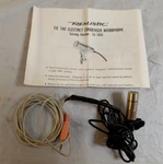 Realistic 33-1058 Tie Tac Microphone Spliced / Converted To 3.5MM Audio Cable. Fixed Price $15.96.