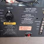 Dukane 1B3250 Power Amplifier 2-CHANNEL Thermal Overload 120VAC 5.8A Black.. Fixed Price $120.00.