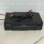 Emerson EWV601B Vcr Stereo Hi-fi Gray Tested Works No Remote. Fixed Price $39.99.