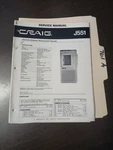 Craig J551 Service Manual Original Repair Electronic Notebook Micro Tape. Fixed Price $49.99.